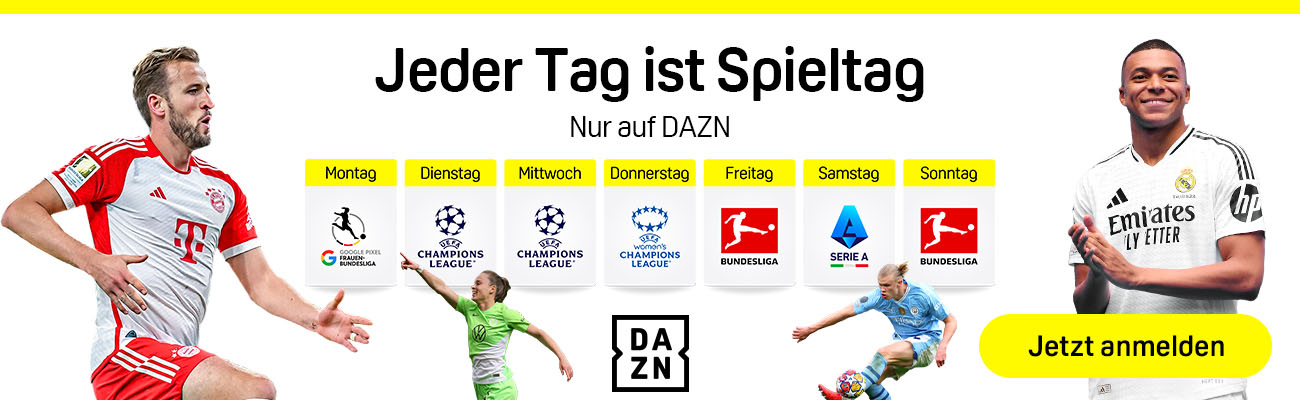 DAZN Jeder Tag ist Spieltag Banner Season Start 2024