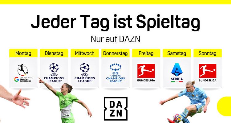 DAZN Jeder Tag ist Spieltag Banner Season Start 2024