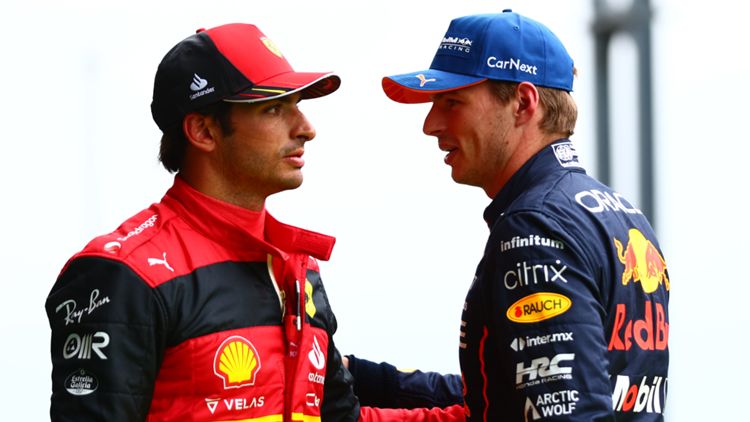Carlos Sainz, Ferrari, Max Verstappen, Red Bull Racing, F1, Formula 1 2022
