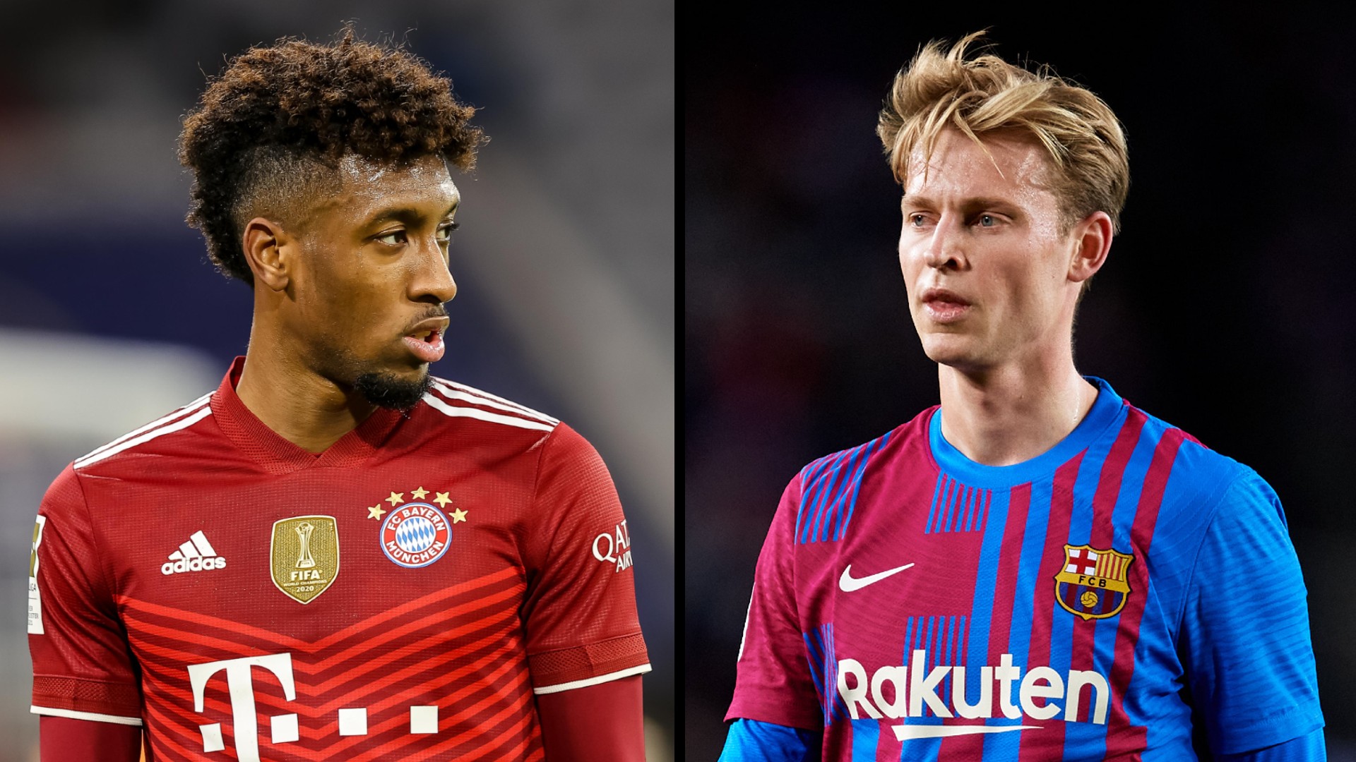 Kingsley Coman Frenkie de Jong FC Bayern München FC Barcelona  27112021/04122021