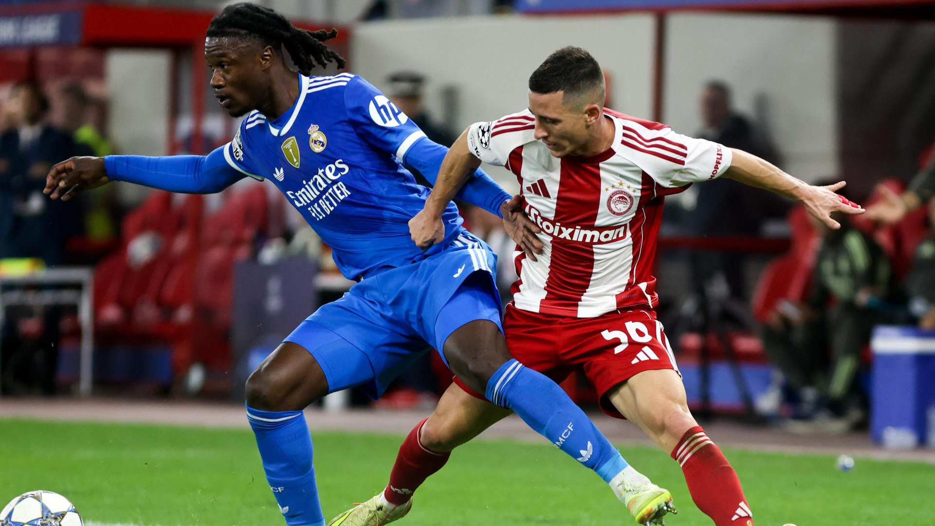 Eduardo Camavinga Real Madrid vs Olympiacos Champions 2025