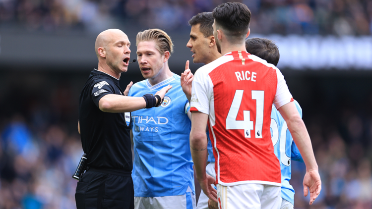 Anthony Taylor, Manchester City, Arsenal