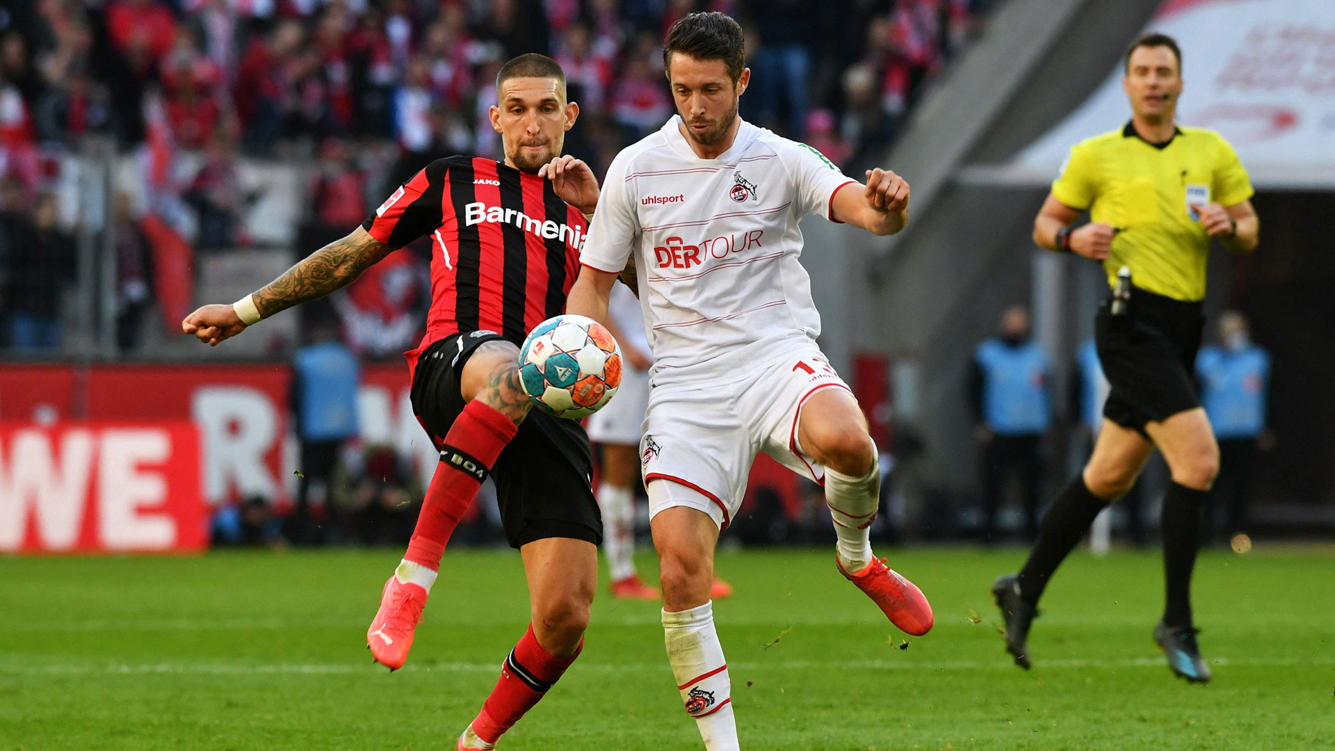 Robert Andrich Mark Uth Bayer Leverkusen 1. FC-Köln Bundesliga 24102021