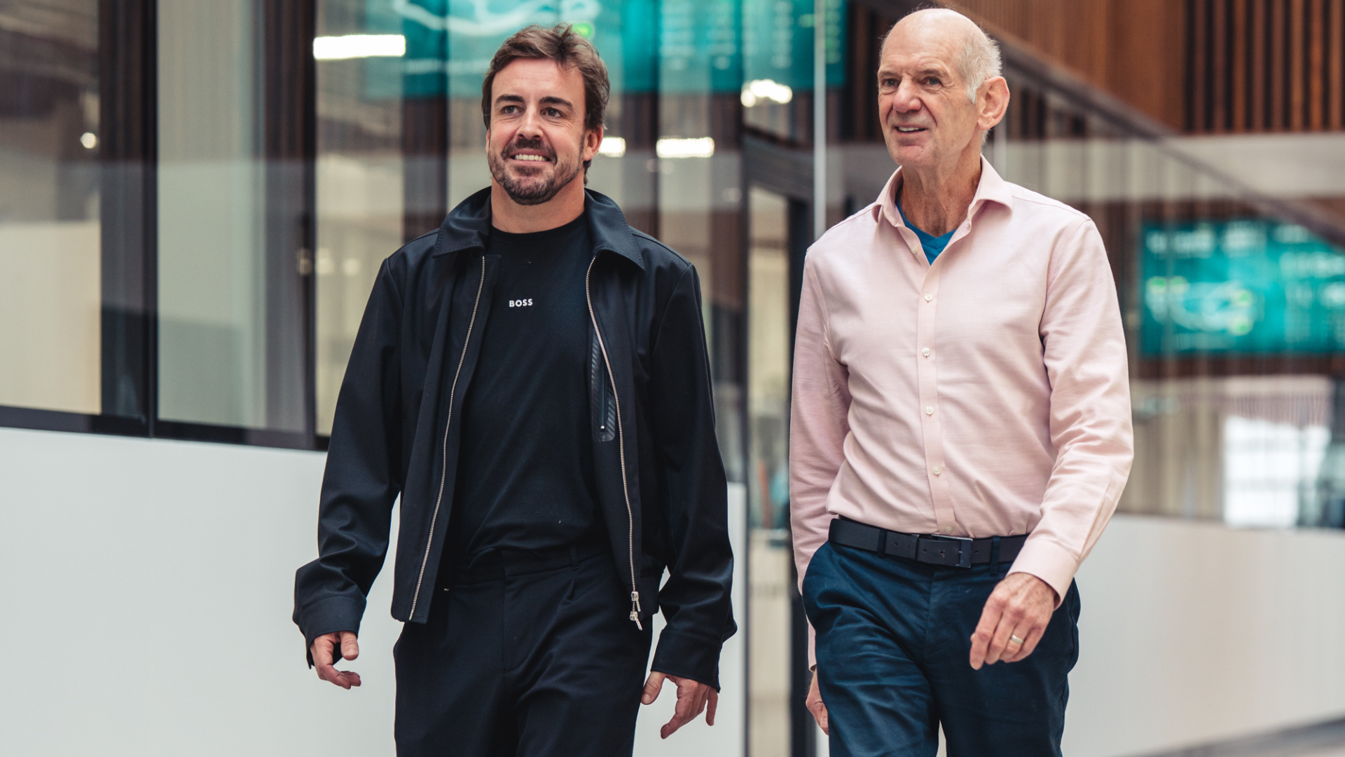 Fernando Alonso Adrian Newey Aston Martin F1 2025