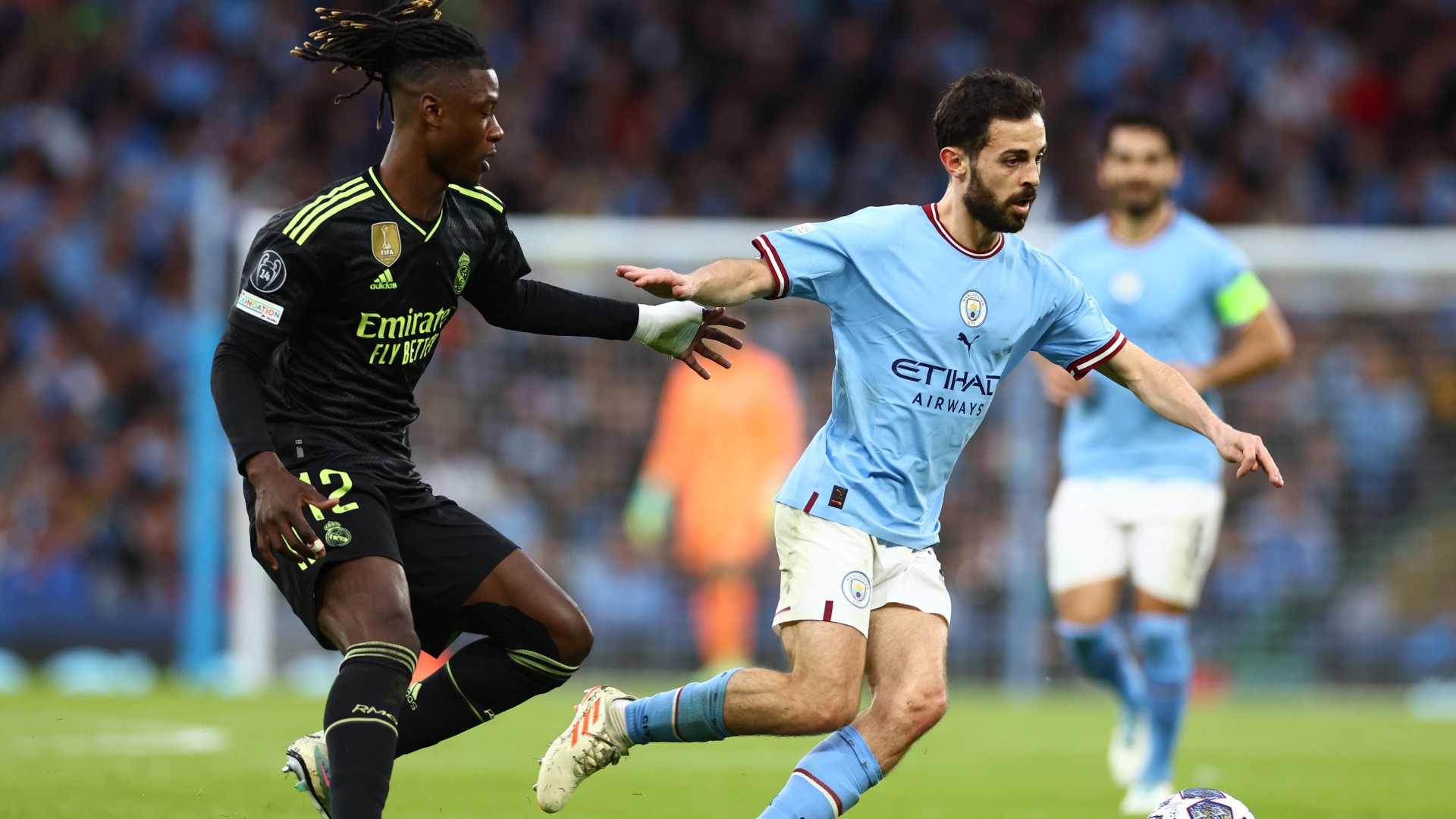 Bernardo Silva Manchester City Eduardo Camavinga Real Madrid UEFA Champions League Halbfinale 17052023