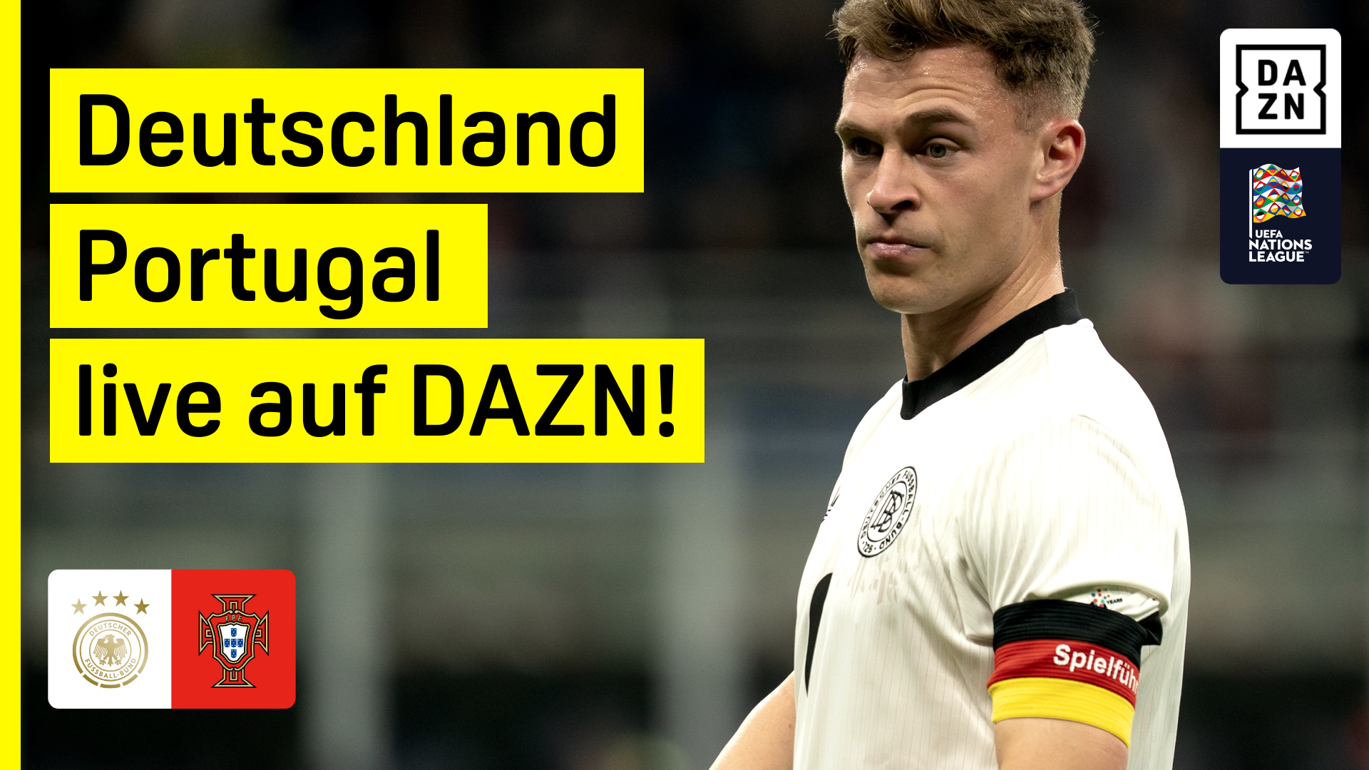 Deutschland Portugal UEFA Nations League Final Four DAZN Header