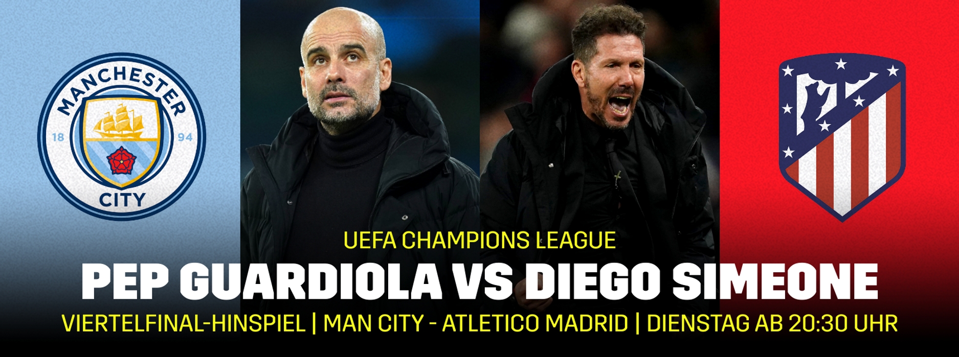 Manchester City Atletico Madrid DAZN Banner Champions League
