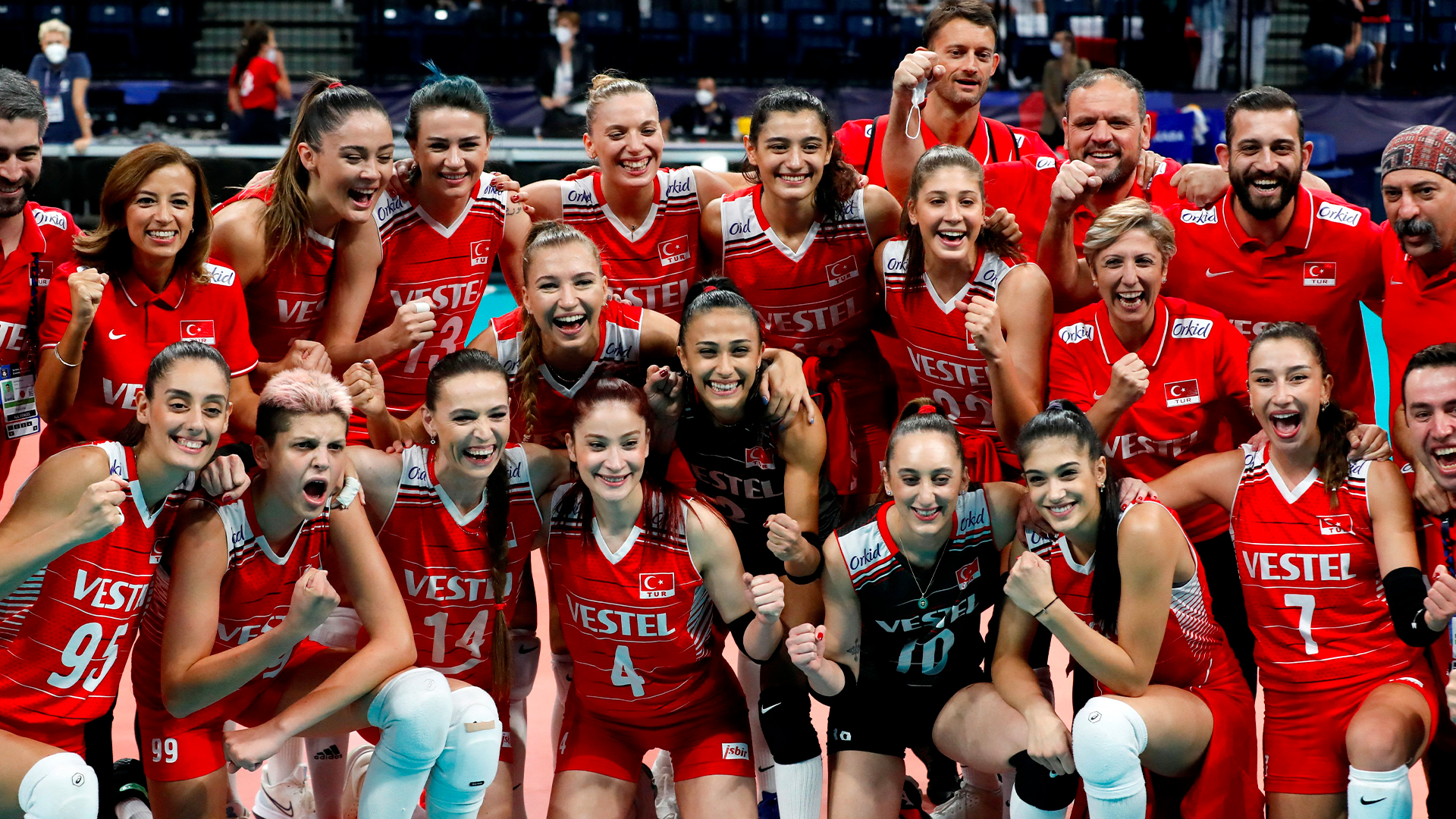 La squadra turca festeggia il bronzo