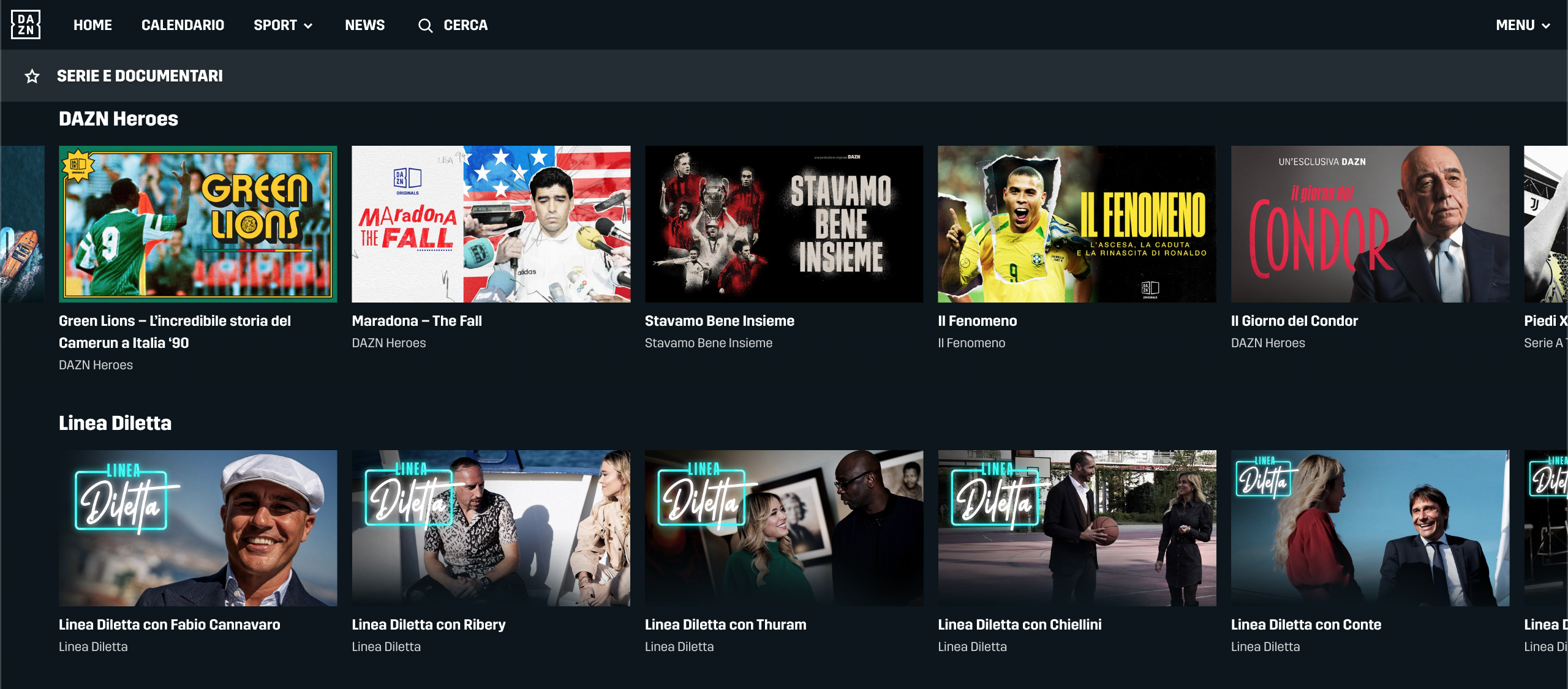 Contenuti originali DAZN