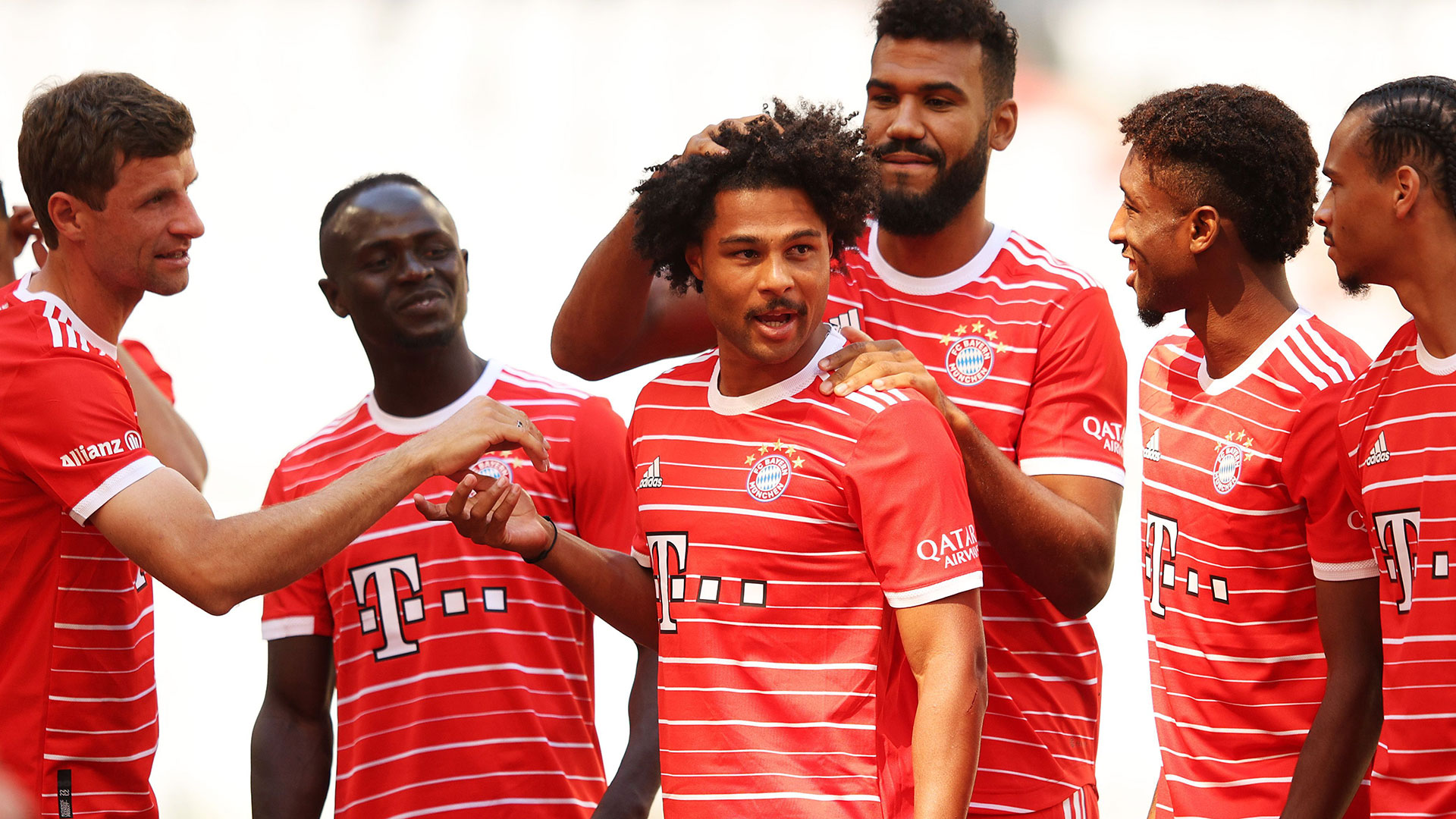 FC Bayern München Teamvorstellung Bundesliga Müller Mane Gnabry Choupo-Moting Coman Sane 16072022