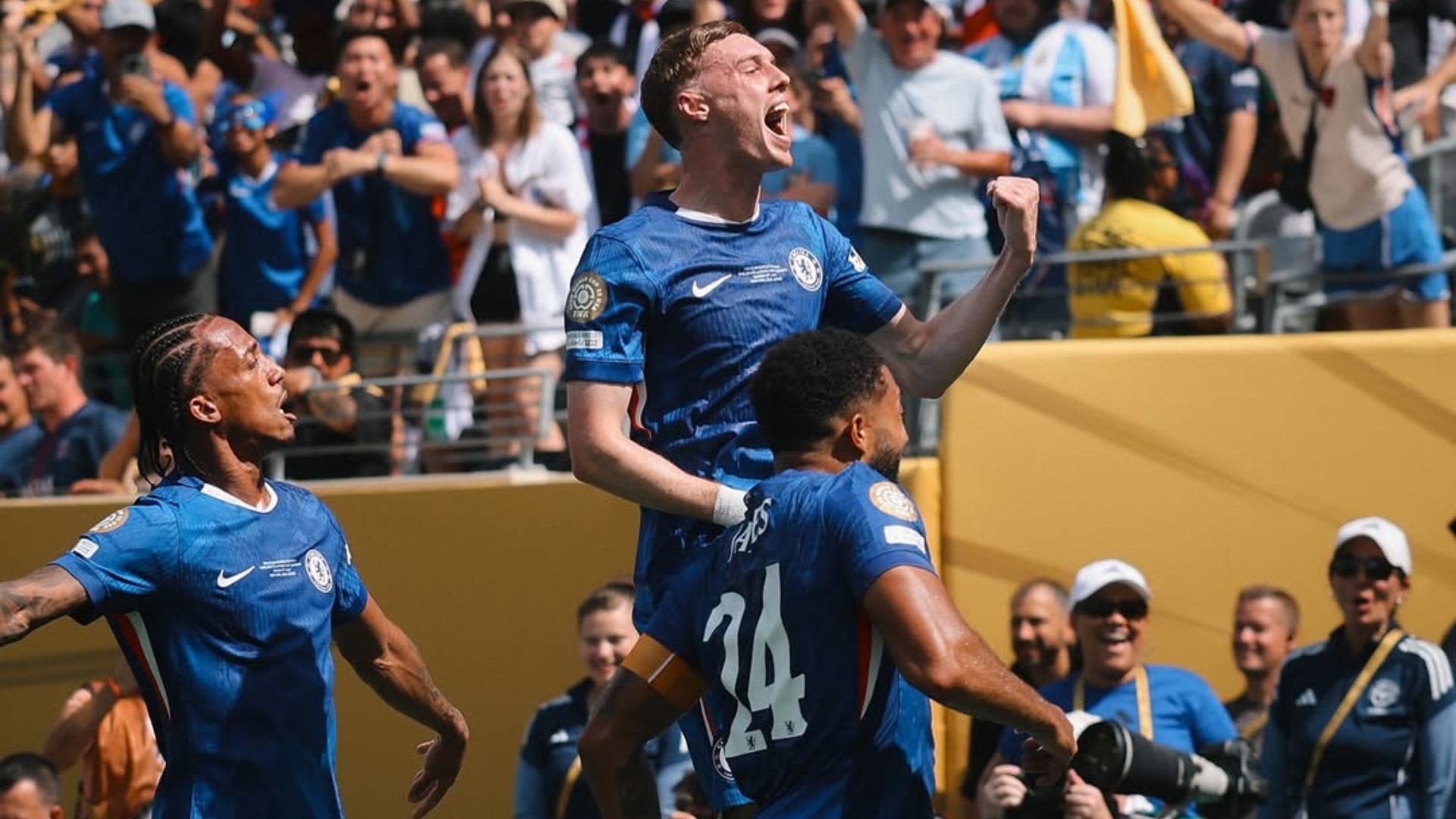 Celebración gol Chelsea
