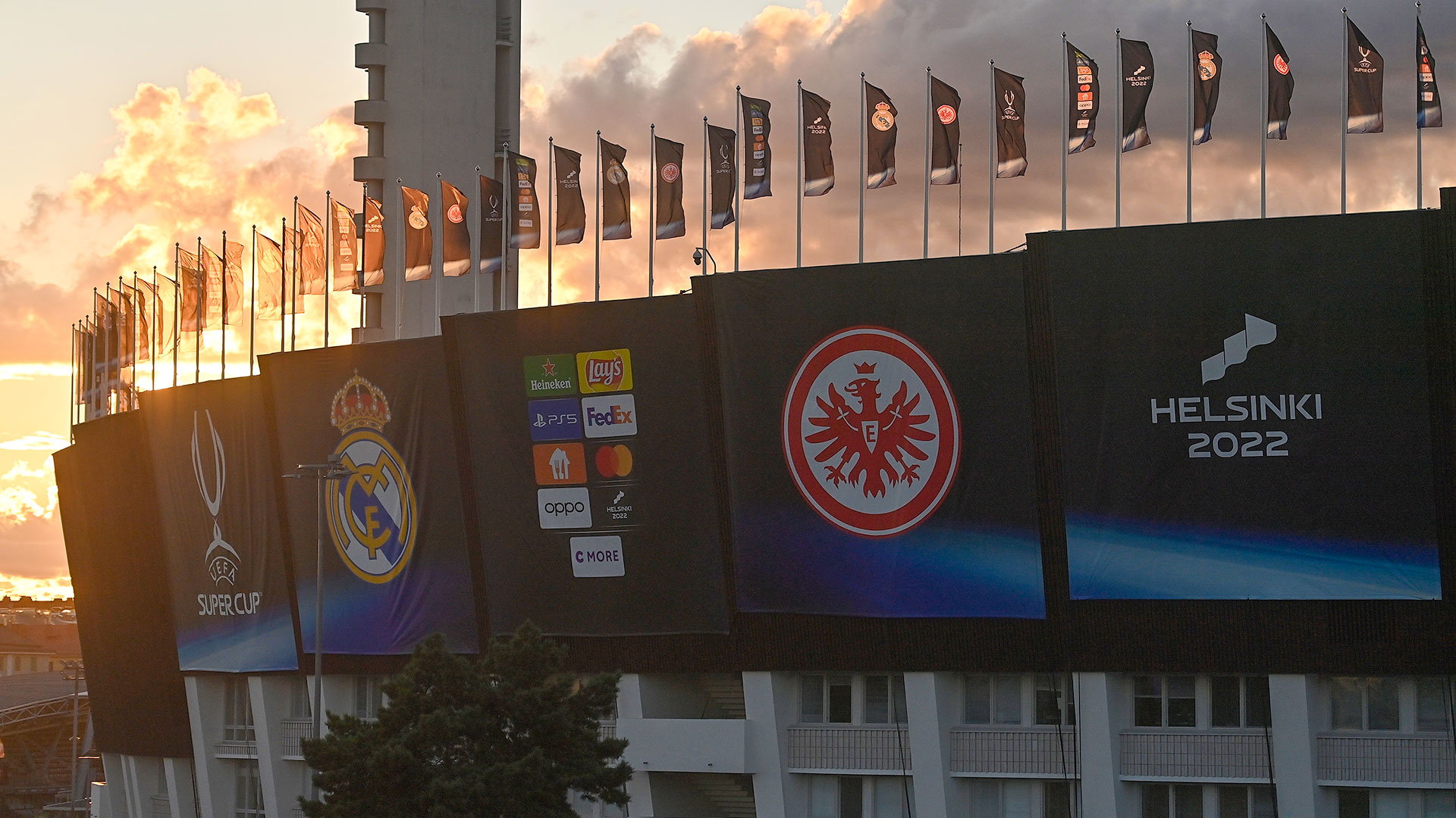 Olympiastadion Helsinki UEFA Supercup Real Madrid Eintracht Frankfurt 07082022