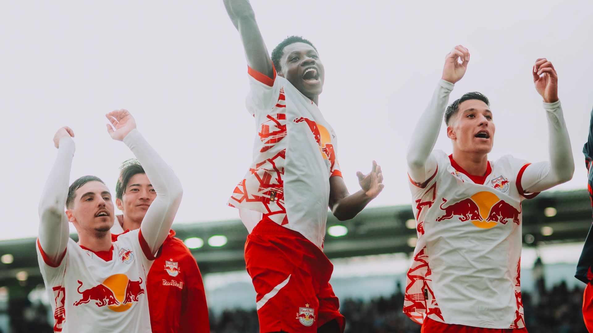 Los jugadores del Salzburgo celebran una victoria