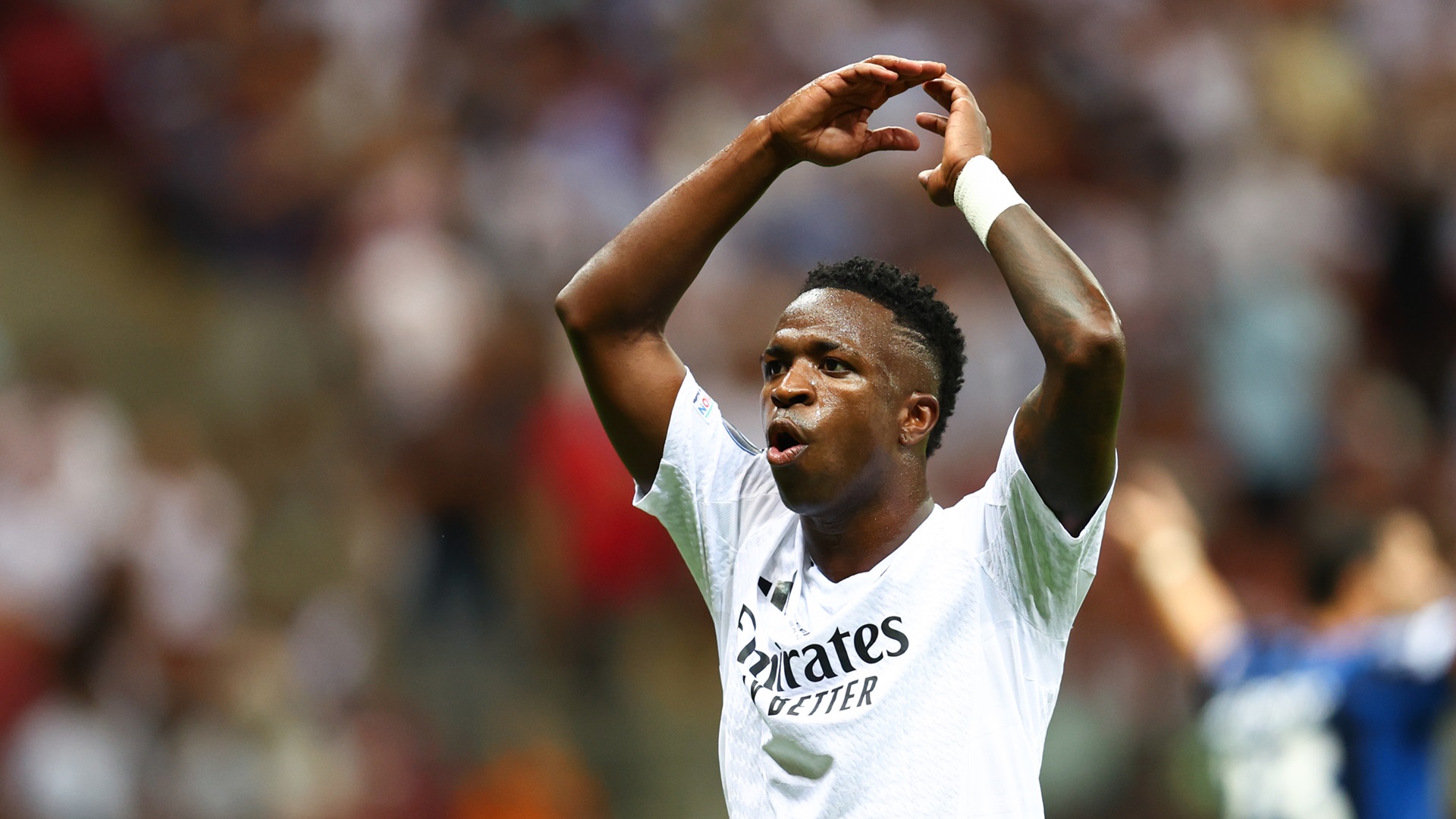 Vinicius con la maglia del Real Madrid