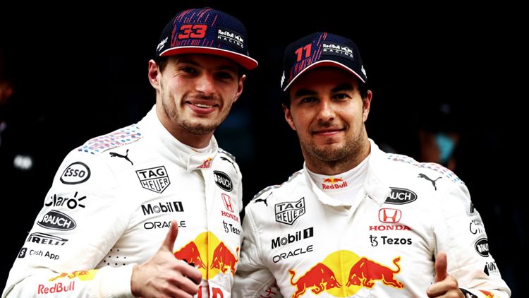 2021-10-10 Verstappen Perez Red Bull F1 Formula 1
