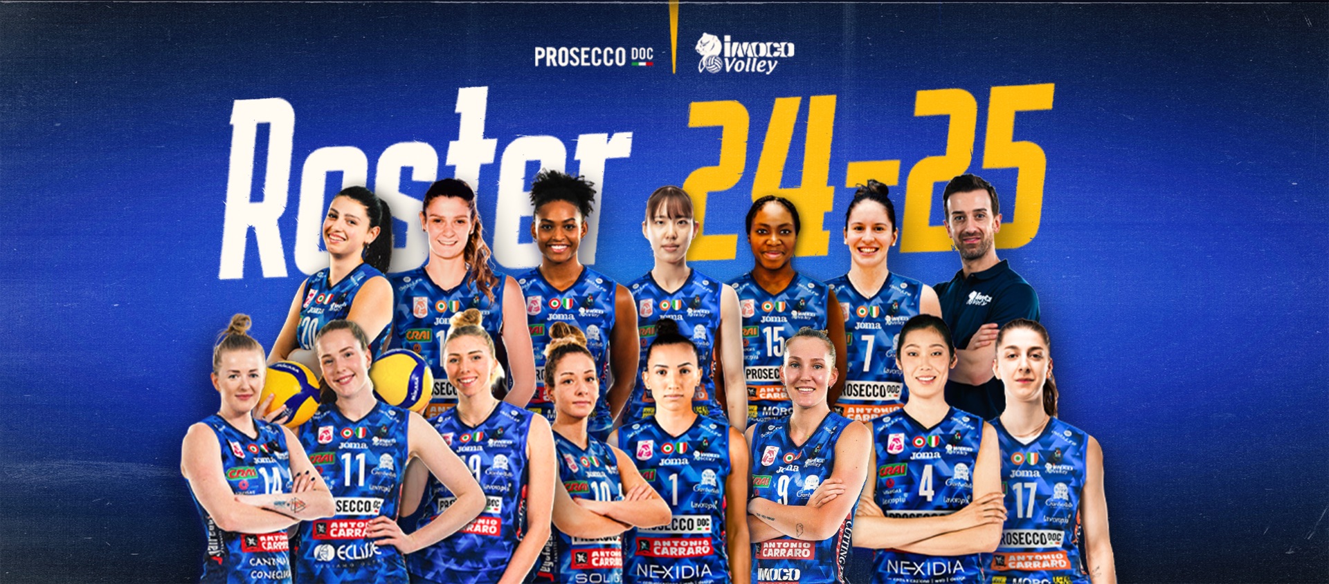 Il roster 2024-25 di Conegliano