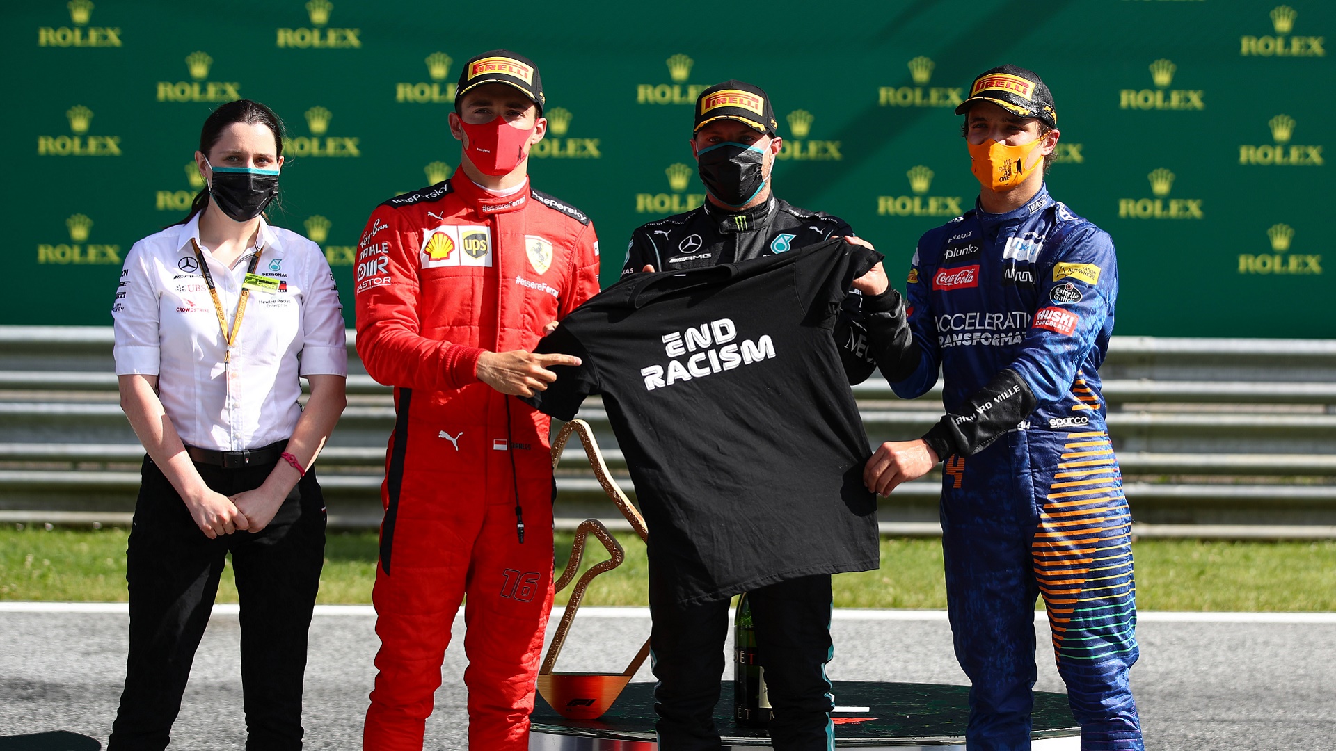 2020-07-05 Formula 1 F1 Austria Bottas Leclerc Norris