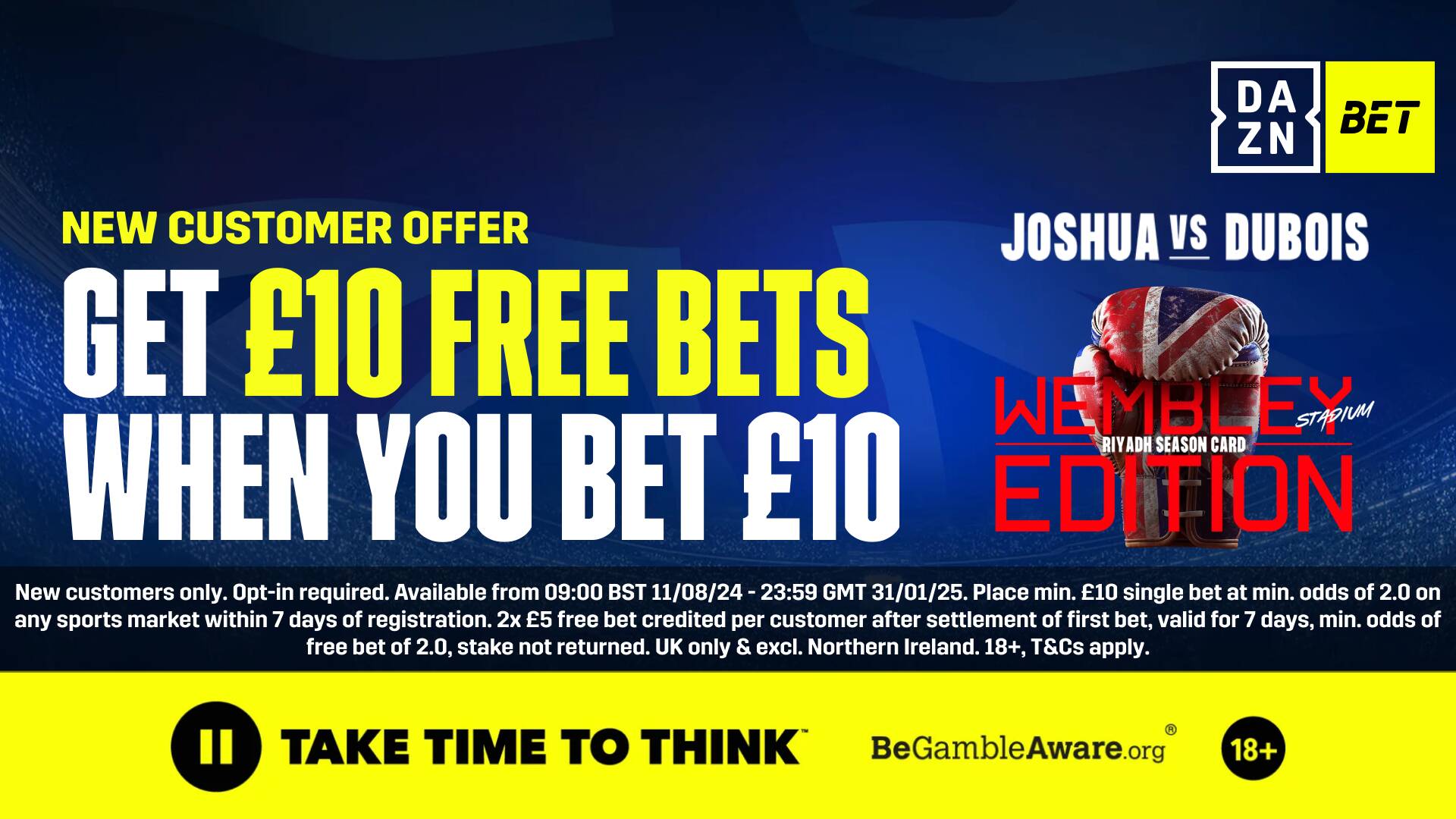 DAZN BET Joshua vs. Dubois offer