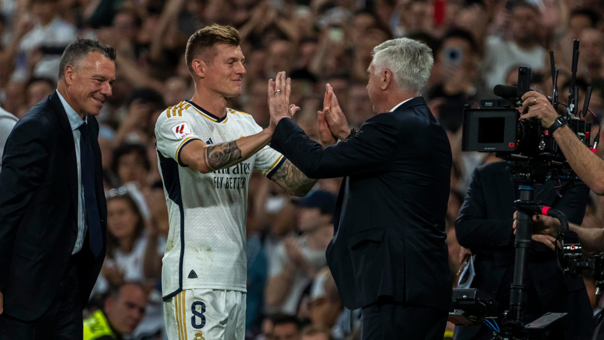 Carlo Ancelotti Toni Kroos LALIGA Real Madrid