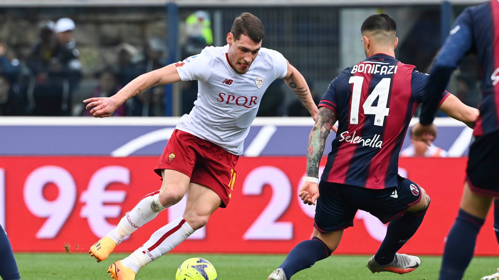 Belotti a duello con Bonifazi i Bologna-Roma