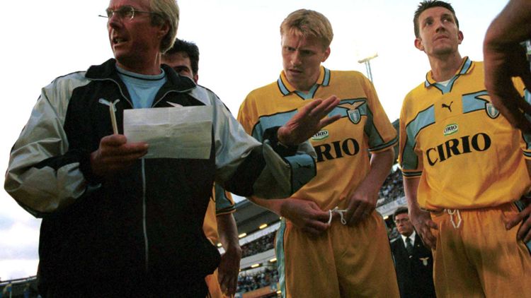 Sven-Göran Eriksson sulla panchina della Lazio