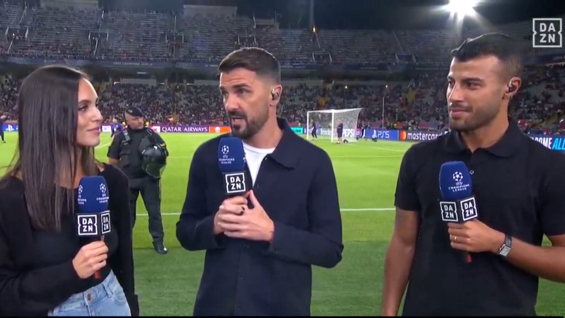 David Villa, Rafinha Alcántara, Ainhoa Pérez