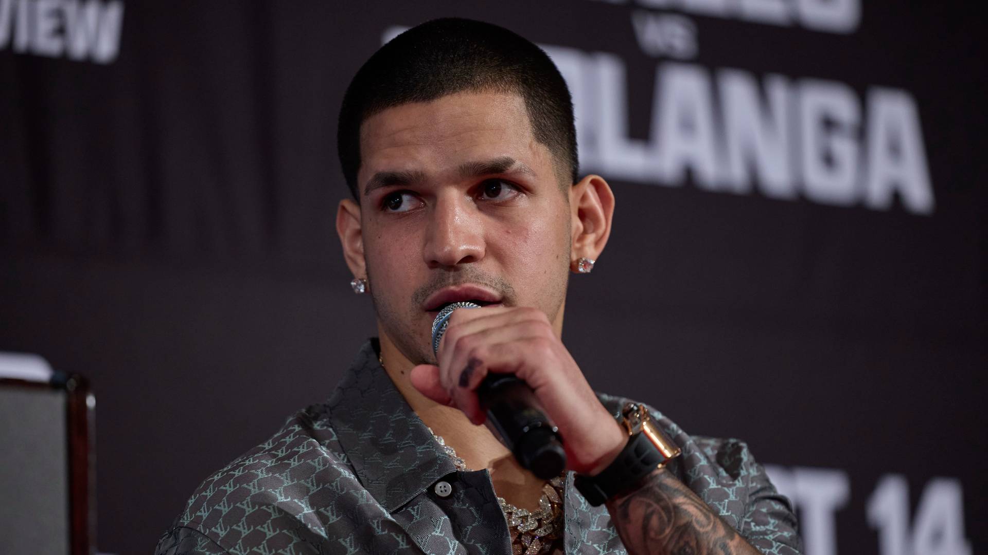 Edgar Berlanga Los Angeles press conference for Canelo