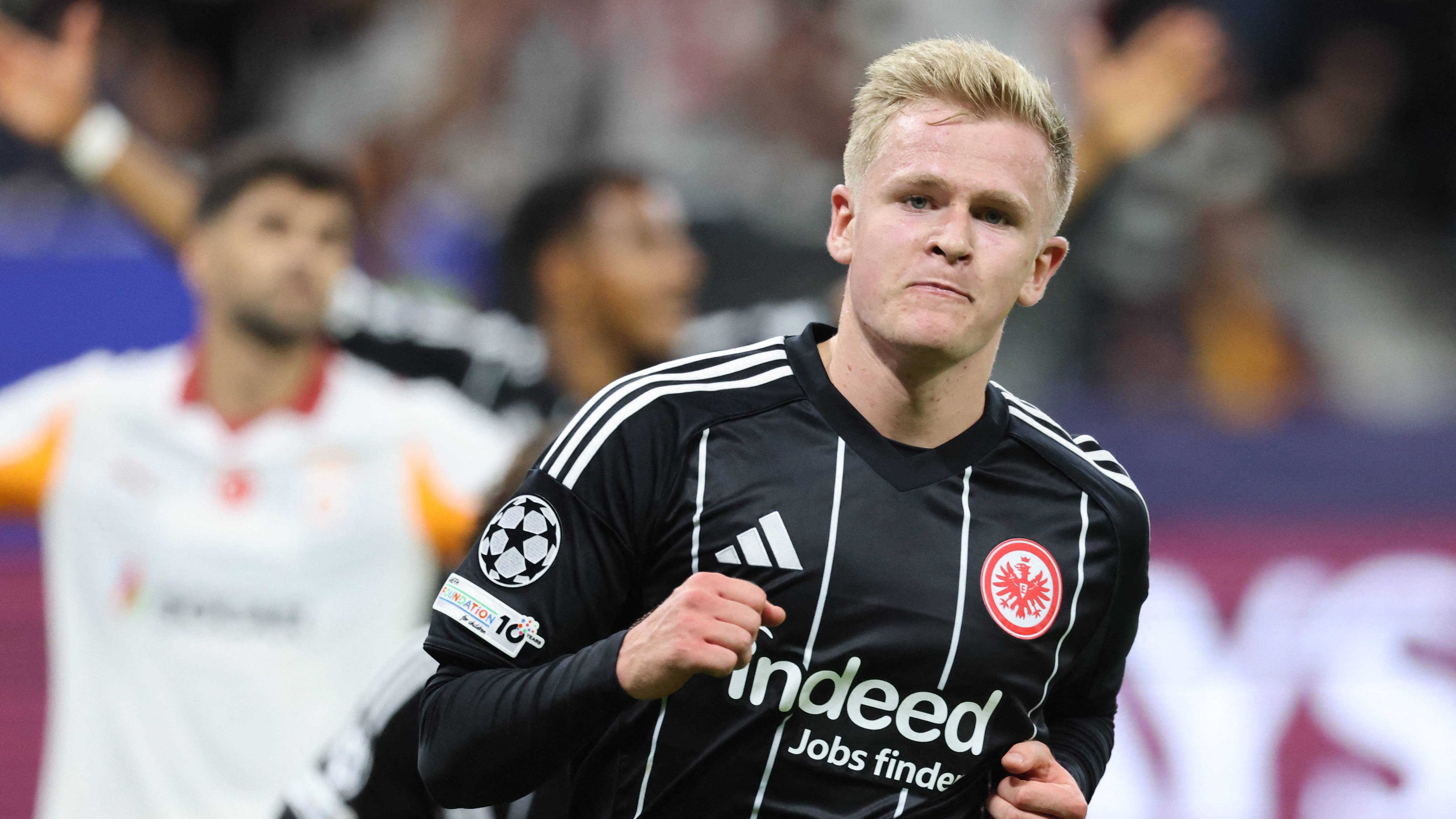 Jonathan Burkardt Eintracht Frankfurt 18092025 Champions League
