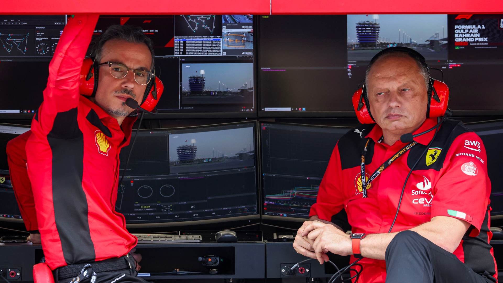 Laurent Mekies Frederic Vasseur Ferrari