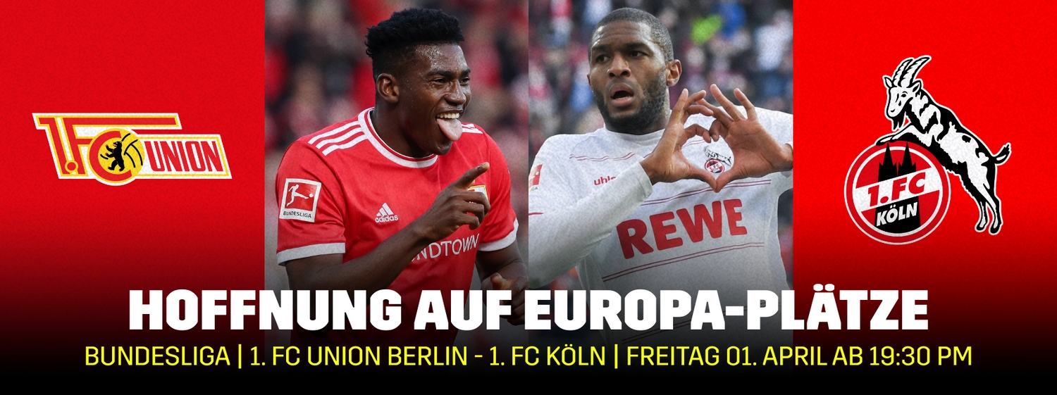Banner Bundesliga 1. FC Union Berlin Köln