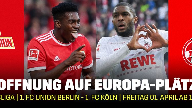 Banner Bundesliga 1. FC Union Berlin Köln