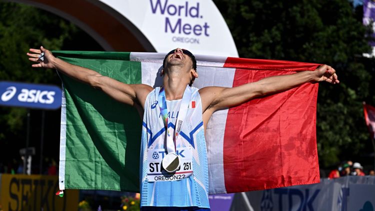 Massimo Stano, oro Mondiale, marcia, DAZN Italia