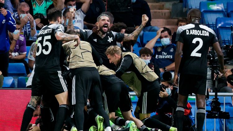 Sheriff Tiraspol Real Madrid celebration
