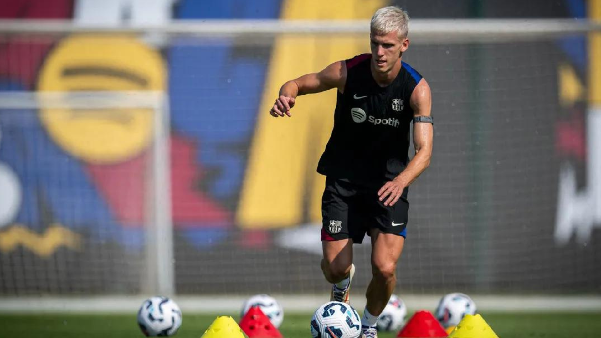 Dani Olmo, entrenamiento, Barça