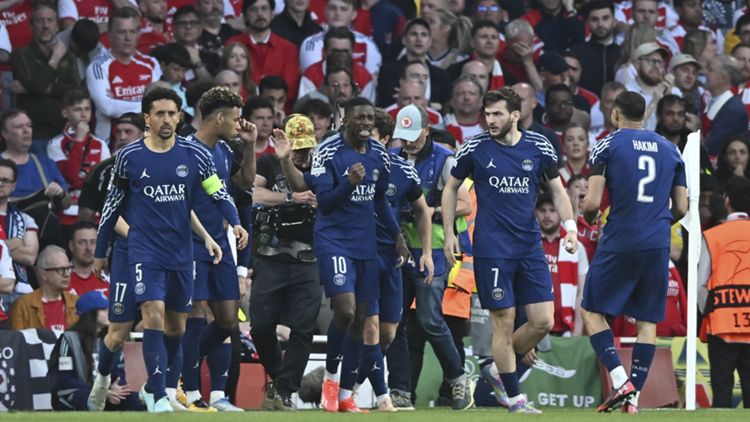 psg arsenal 2025 dembele