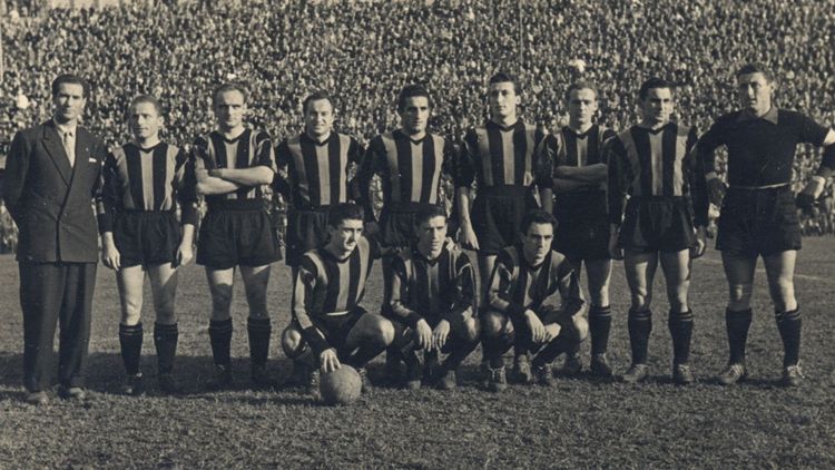 Formazione dell'Atalanta nella stagione 1949/1950
