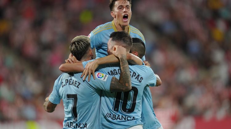 El Celta vence al Girona con gol de Iago Aspas