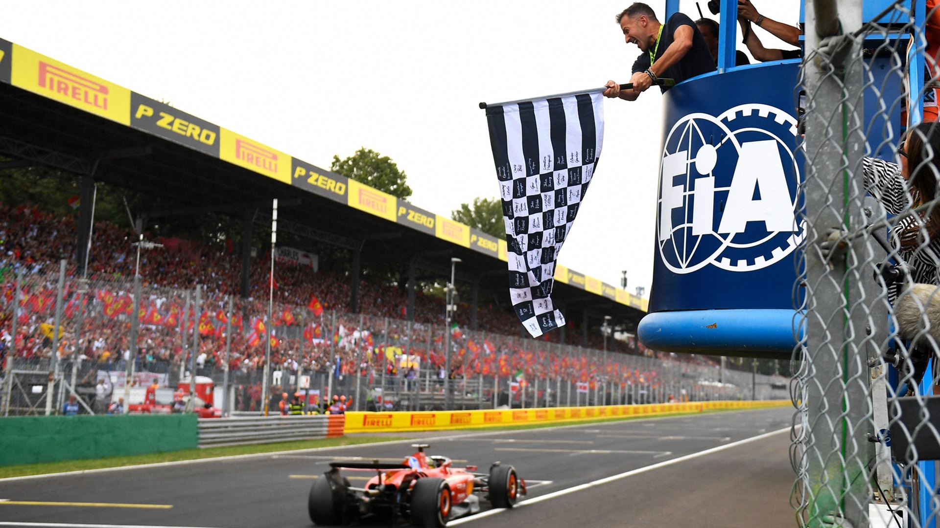 2024-09-01 Leclerc Monza Del Piero Ferrari F1 Formula 1