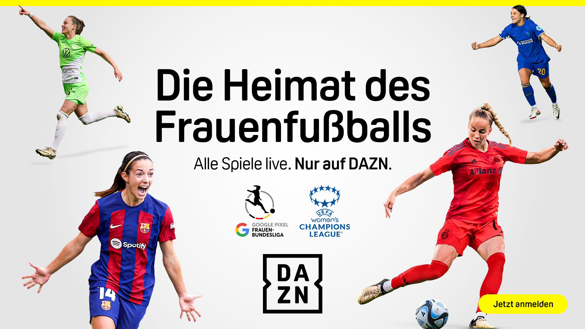 DAZN Frauenfußball Header Season Start 2024