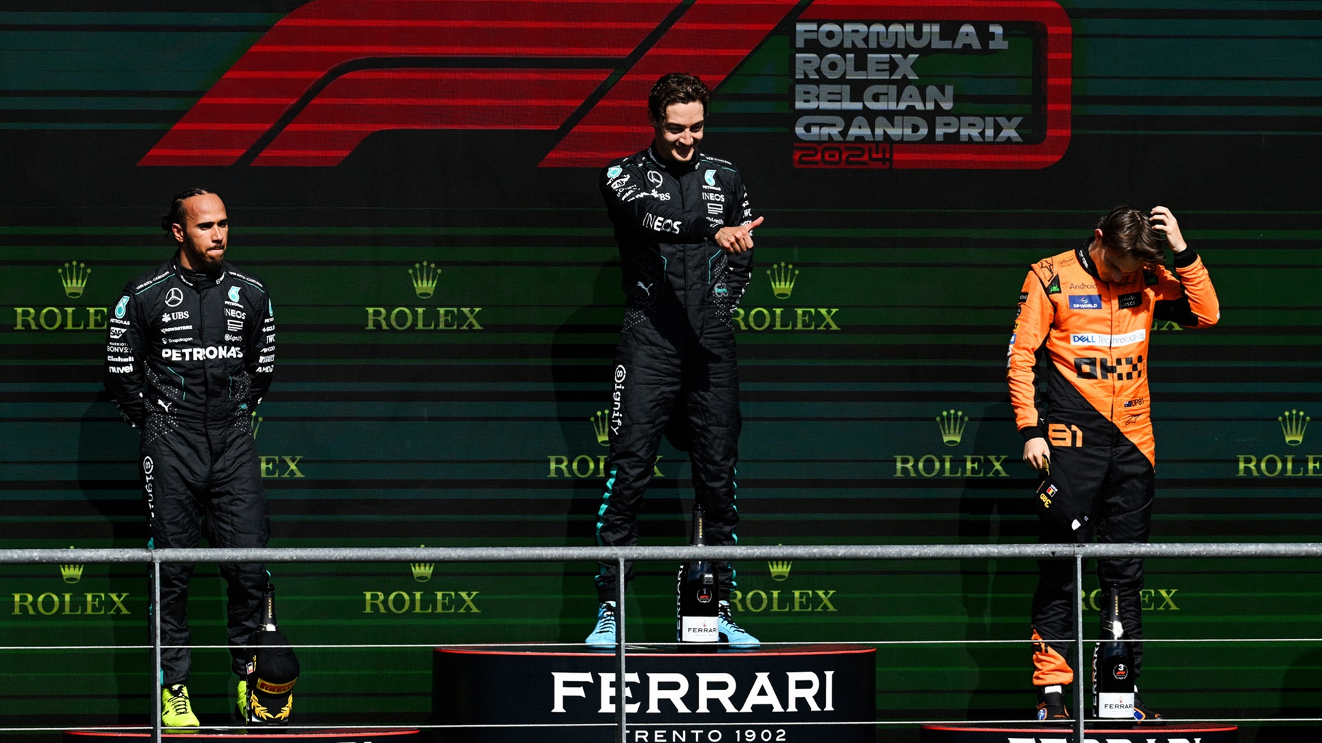 2024-07-28 Russell Hamilton Piastri F1 Formula 1