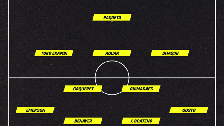 Vor Aufstellung Olympique Lyon vs. Marseille 21112021