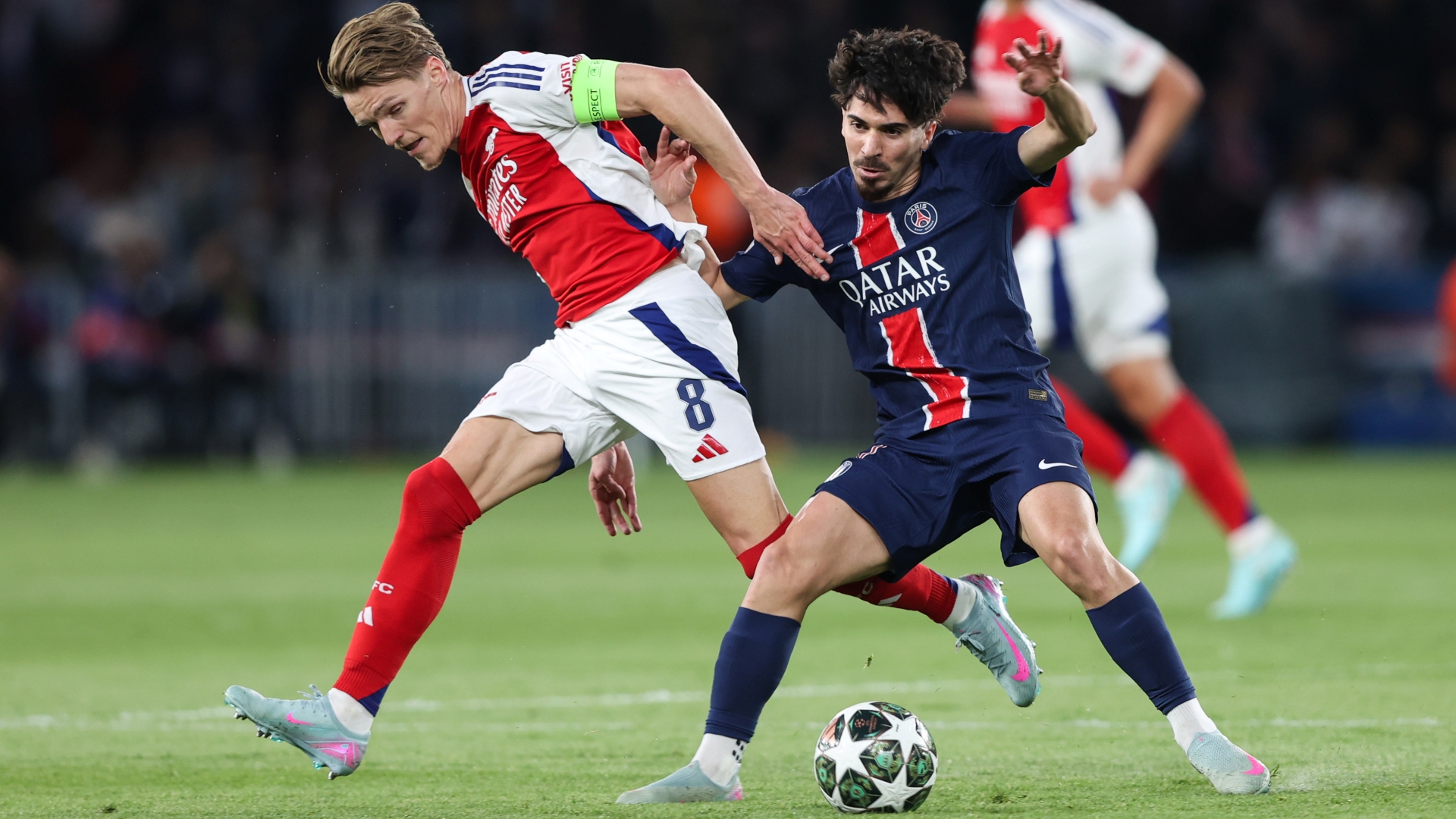 Martin Ödegaard Vitinha FC Arsenal Paris Saint-Germain PSG Champions League 07052025