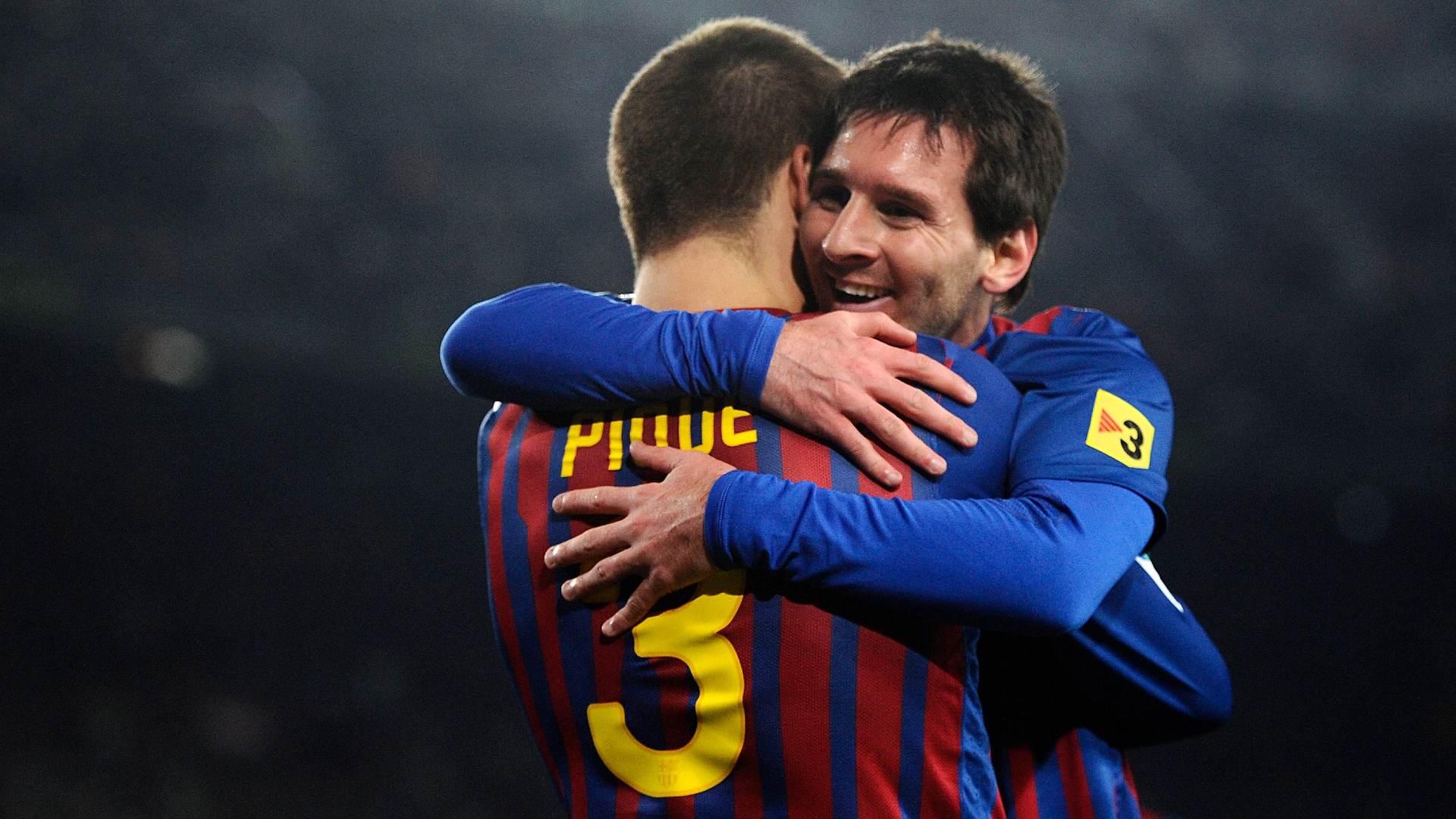Gerard Pique Leo Messi FC Barcelona