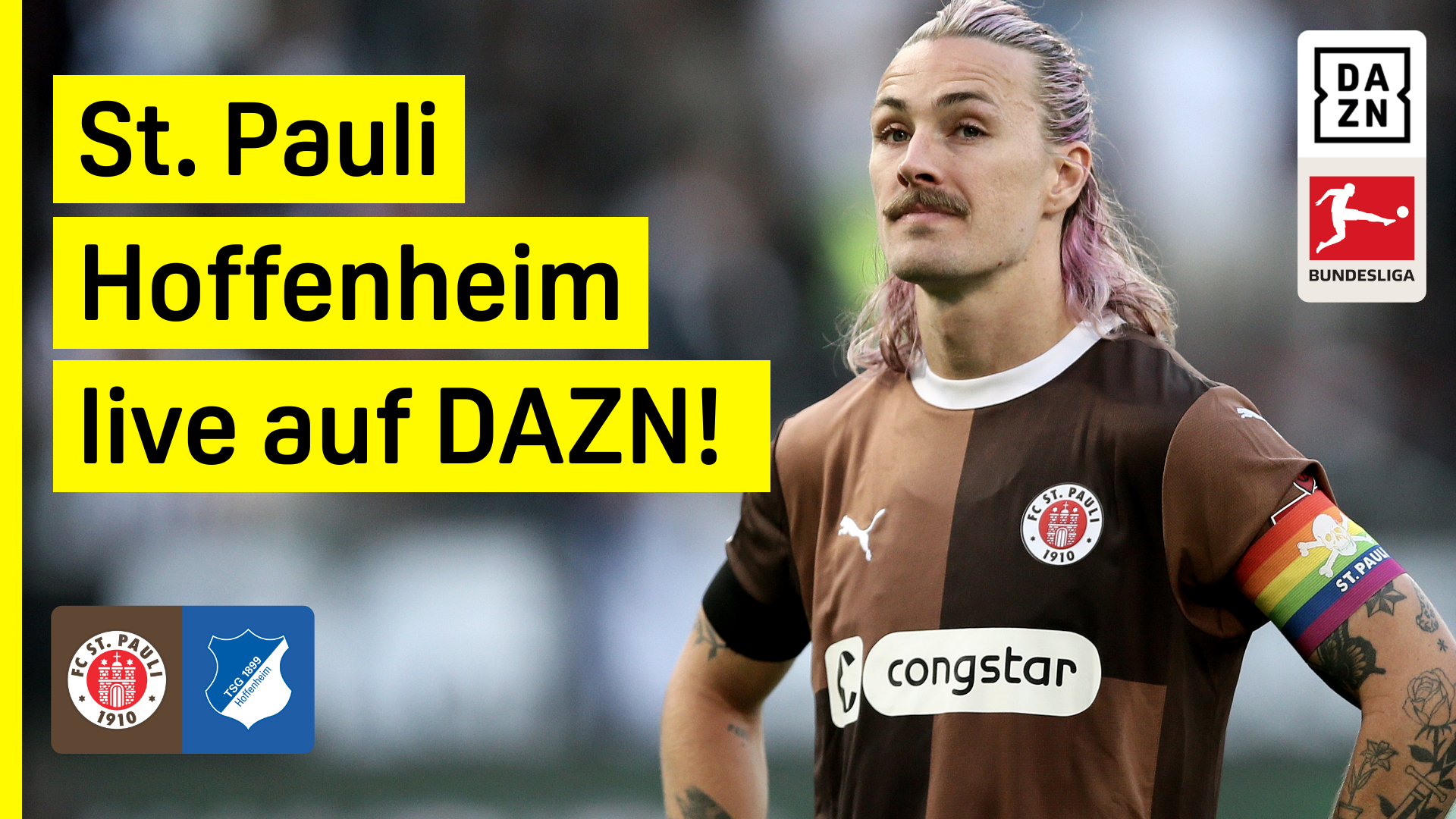 St. Pauli TSG Hoffenheim Bundesliga DAZN Header