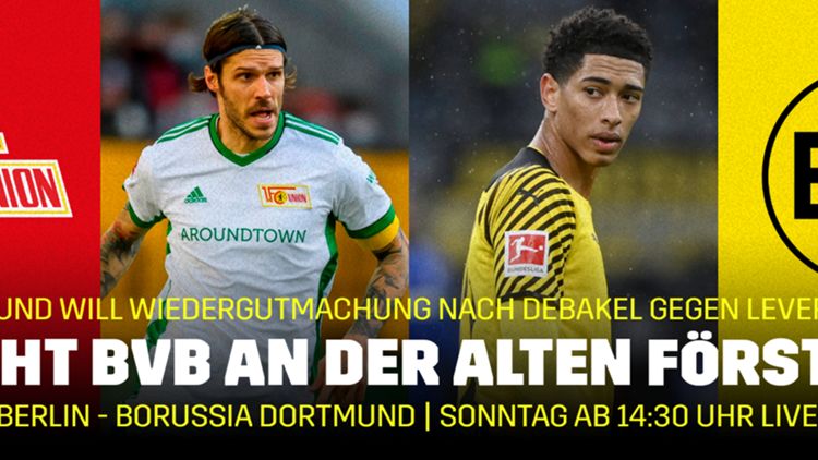 Banner Bundesliga Union Berlin BVB Borussia Dortmund 22. Spieltag