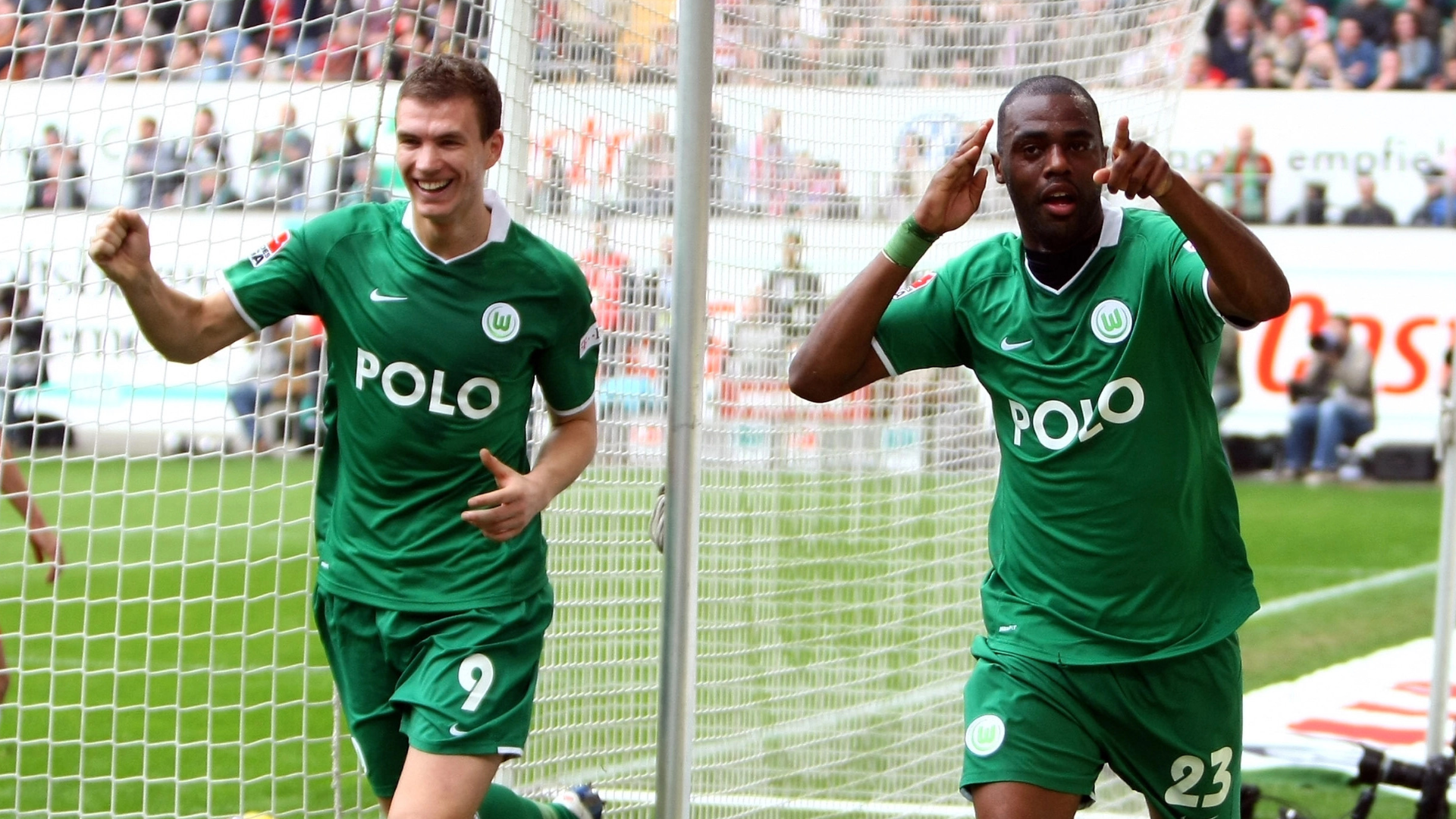 Dzeko, Grafite, Wolfsburgo 2008/09