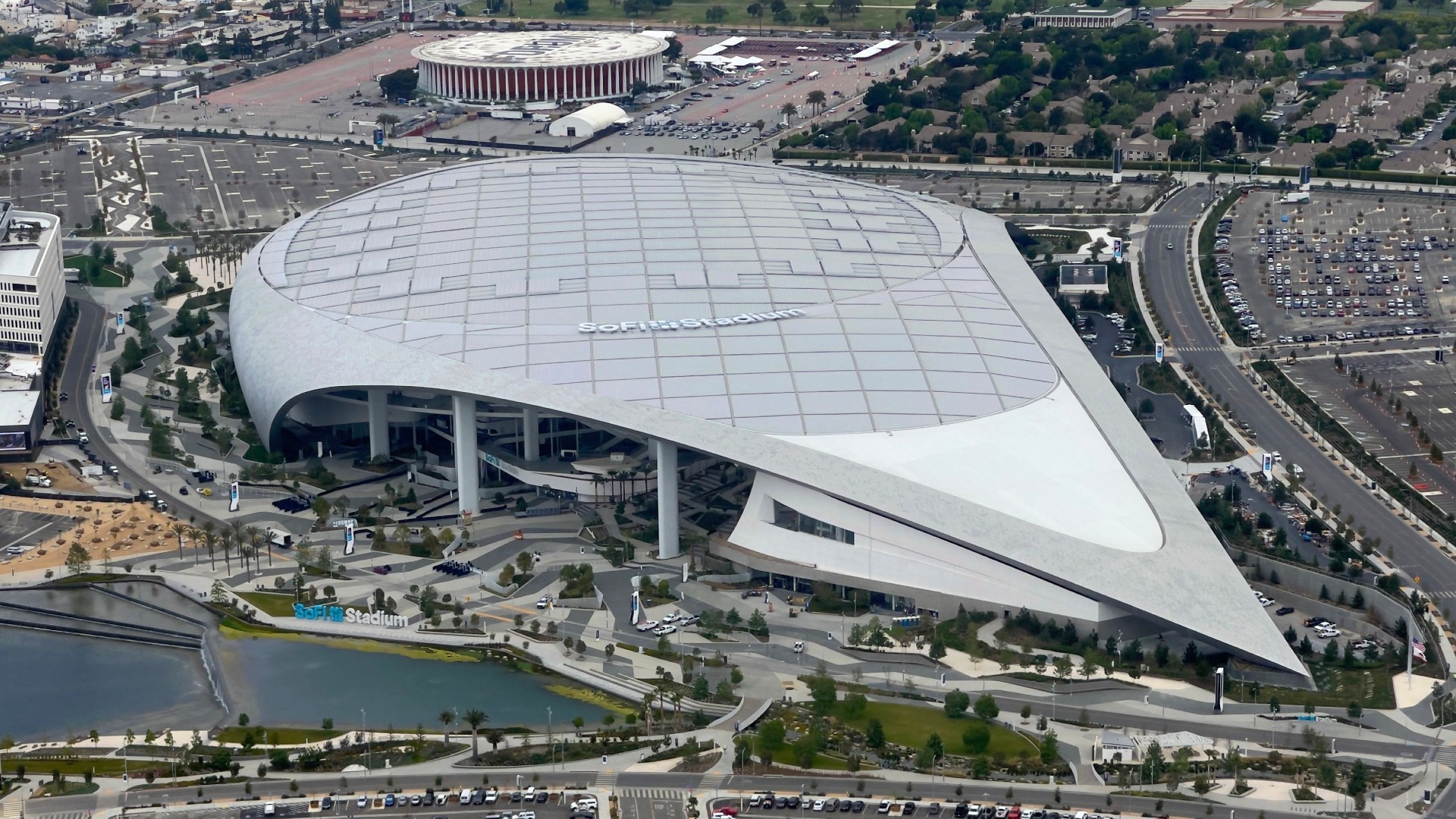 SoFi Stadium Inglewood vista aerea