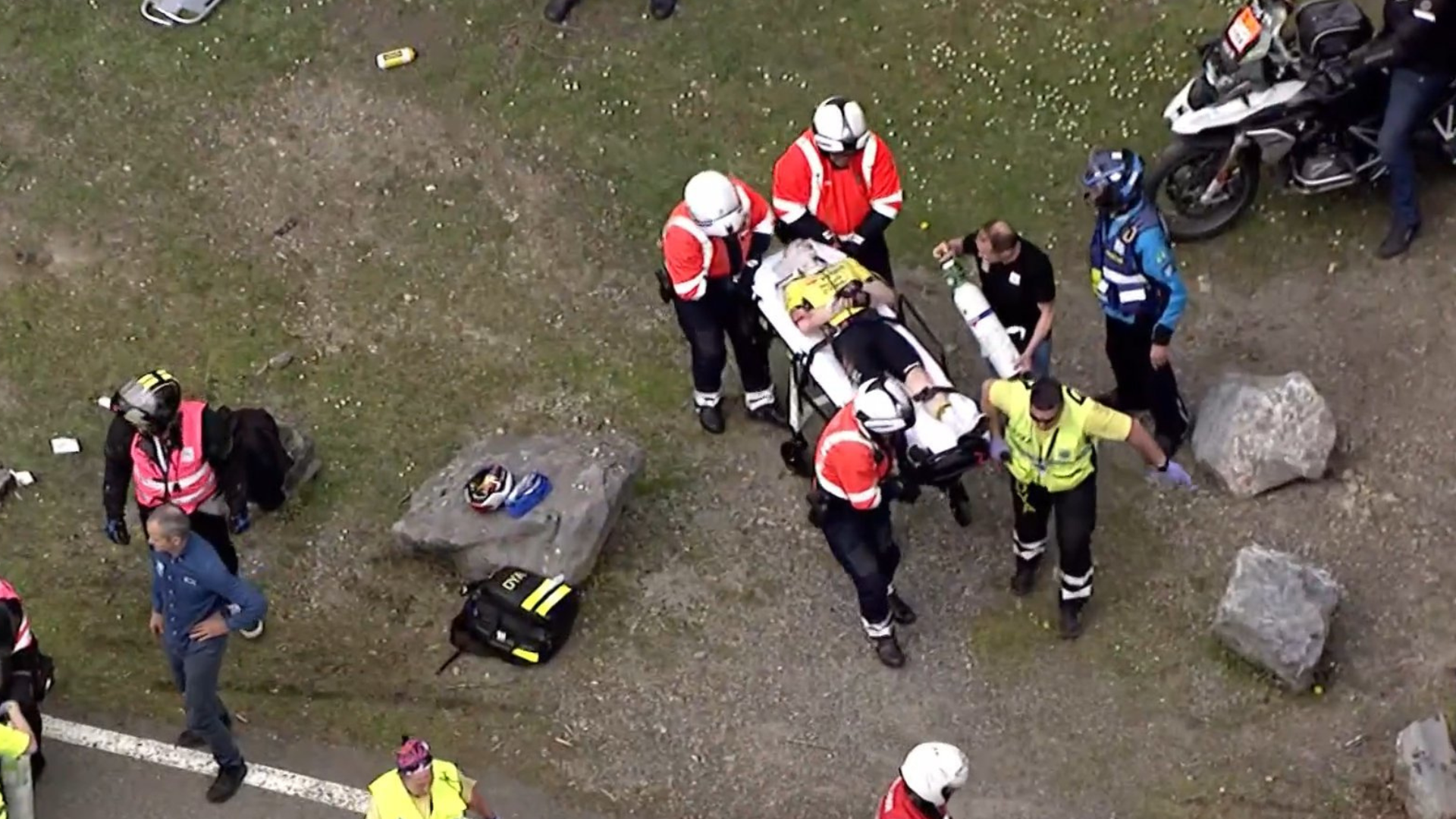 Jonas Vingegaard, caída, Itzulia