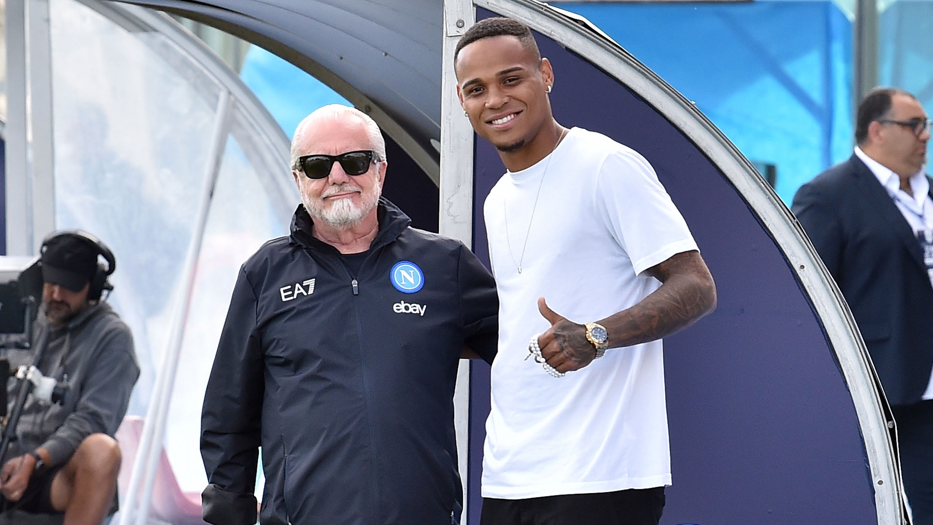 Natan e Aurelio De Laurentiis