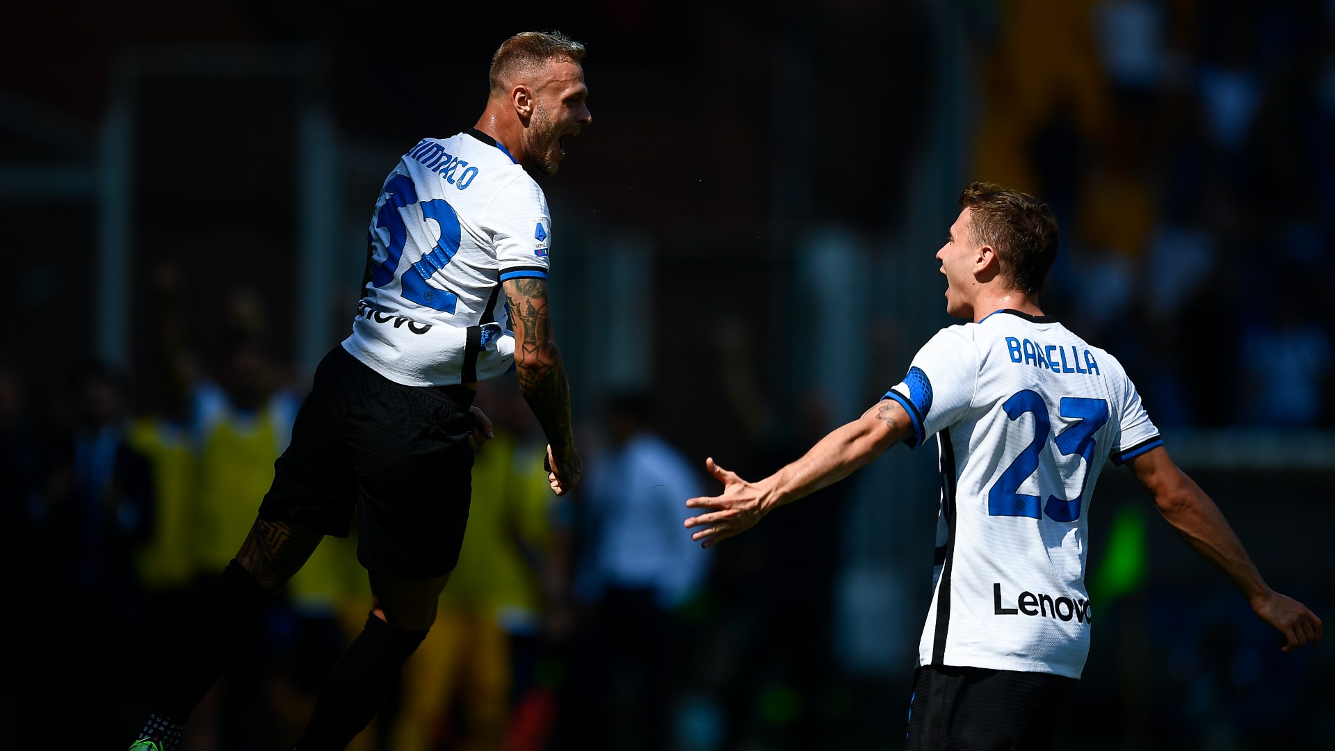 Serie A TIM, Sampdoria-Inter, Federico Dimarco apre le marcature del match di Marassi